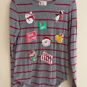 Poof Christmas long-sleeve top